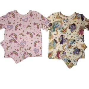 Posh Peanut Pink and Cream Kids Matching Sets